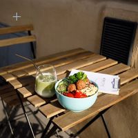 I love their vegan buddha bowl :-) at Acai Poke in Prague