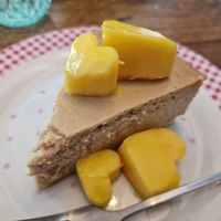 Vegan cheesecake at Bonita Cafe and Social Club in Bangkok