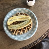 banana waffle  at Bonita Cafe and Social Club in Bangkok