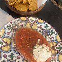 Tortilla chips and salsa  at Bonita Cafe and Social Club in Bangkok