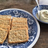 W Wheat Cracker & Cashew Cheese at Bonita Cafe and Social Club in Bangkok