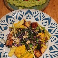 Tofu - Erdnuss Bowl und Wildkräuter - Maispolenta at Secret Garden - Maybe closed in Zug