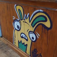 Decoration at Vevê Bar Vegetariano in Itacare