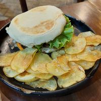 Vegan sandwich at Vevê Bar Vegetariano in Itacare