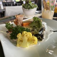 Spinach lasagne with salad   at Starlet Kempten in Kempten