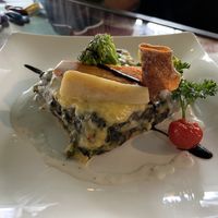 Spinach lasagne with salad   at Starlet Kempten in Kempten