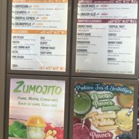 Menu at Zumo Smoothies Bar - Etoile Shopping Center in Nice