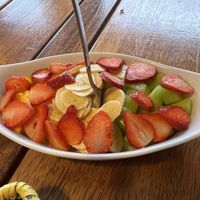 Fruit salad  at TAO - Dulce Salado in Aguas Calientes