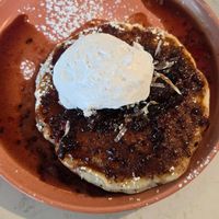 Blueberry Pancake a la cart at Flora Jeans in Little Rock