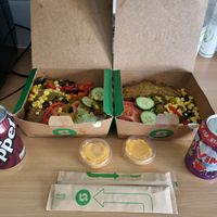 Vegan Plant Patty Salad at Subway in Ipswich