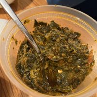 Saag tofu   at Vegan Seeds of India in Patchogue