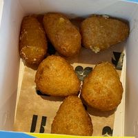 Cheese balls at Impact Food in Rome