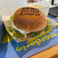 Cheesy Cheddar Explosion Burger at Impact Food in Rome