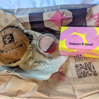 Burger and fries! at Impact Food in Rome