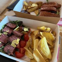 3D printed meat and Juicy Marble ribs   at Impact Food in Rome