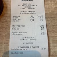   at Impact Food in Rome