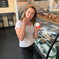 Tasty spoonfuls. I chose the mojito  at Bella Gelato & Pastries in Harrisonburg