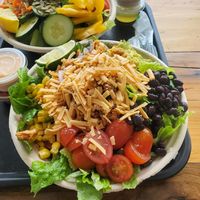 Southwest chick'n salad at Glofoods Eatery in Portage