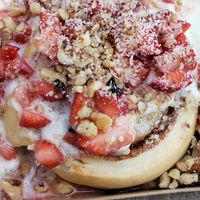 Strawberry shortcake at Cinnaholic in Gambrills