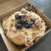 Blueberry with cream cheese icing  at Cinnaholic in Gambrills