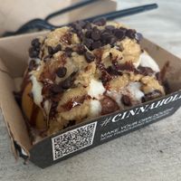 Cookie monster cinnamon roll at Cinnaholic in Gambrills