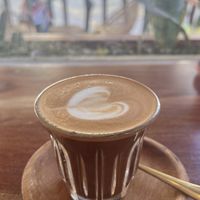 Cortado with almond milk  at OVERGROWN Café & Bar in Panglao