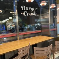 Seating area   at Burger Crush in Vancouver