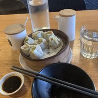 Veggie dumplings   at Mr Rice in Cooks Hill