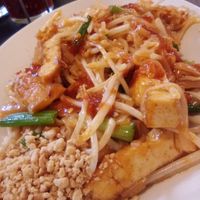 Vegan pad Thai was very delicious! at Real Thai Kitchen in Santa Cruz