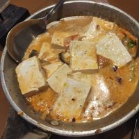 Tofu con salsa de coco, plato típico filipino, veganizado #Veganuary at Umamikusina in Coron