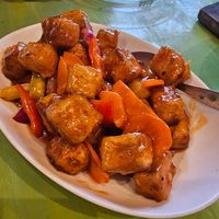 Sweet & sour tofu. at Umamikusina in Coron
