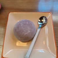 Blueberry mochi at Shifu Ramen in Lisbon