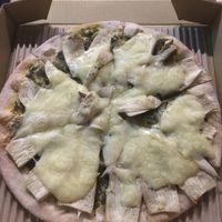 Vegan pesto and mushroom pizza- really not nice  at So Free Pizza - Ximen in Taipei