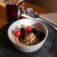 Overnight oats   at Bridewell Coffee in Donaghadee