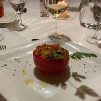 Peppers stuffed with couscous at Hotel Onach in Onies
