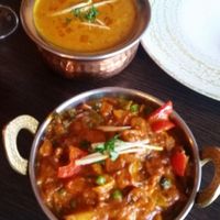 Dal (top) and Sabzi (below). at Namaste in Rathenow