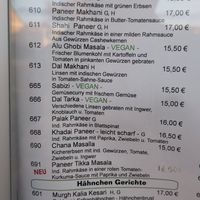 Vegan main dishes (September 2025). at Namaste in Rathenow