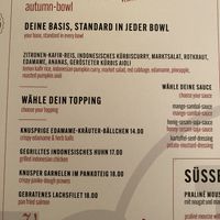 Vegan bowl options  at plan B in Nierstein