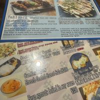 Menu  at Aju in Osaka