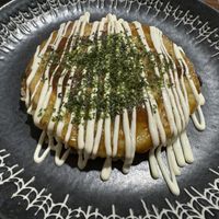 Okonomiyaki  at Aju in Osaka