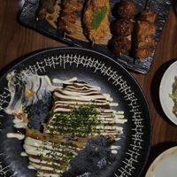 Okonomiyaki at Aju in Osaka