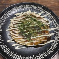 Okonomiyaki  at Aju in Osaka