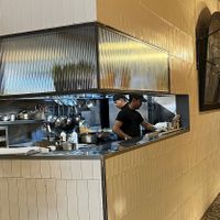 View into kitchen  at GiGi von tapas in Barcelona