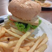 Tofu burger at Pott Guesthouse  in Koh Samui
