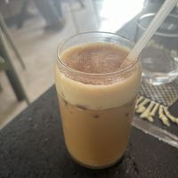 Horchata latte  at Arista Barista Cafe in Merida