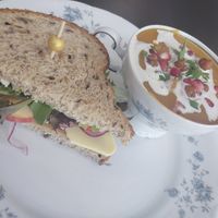 VCC 2024 - The Aphrodite (sandwich), Autumn Harmony (soup) at Whimsy Tea Company in Springfield
