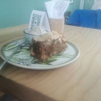 Banana bread with icecream stracciatella at Casa Hoja in Pereira