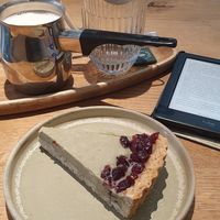 Matcha cheesecake with Chai at O'YO - Sint Baafs in Ghent