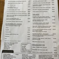 Menu December 2023  at Crudo in St Julians