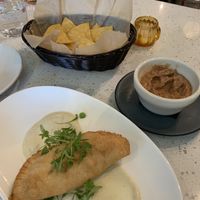 Sikil pak and ropa vieja empanada  at La Semilla in Atlanta